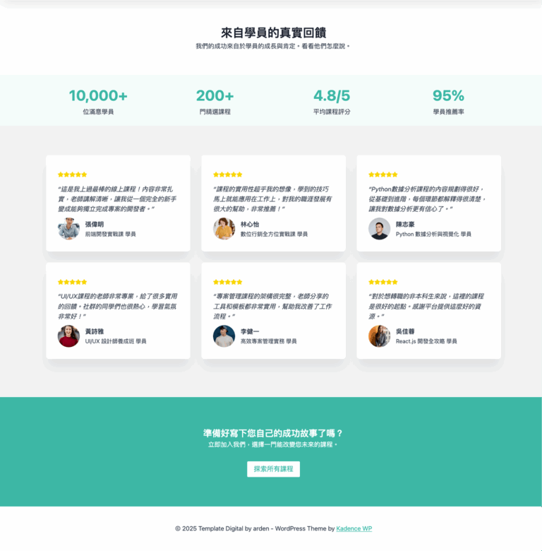 多位導師-學員見證